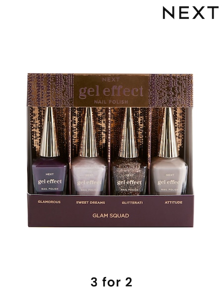Set of 4 Gel Effect Nail Polish Gift Set (N76796) | £18