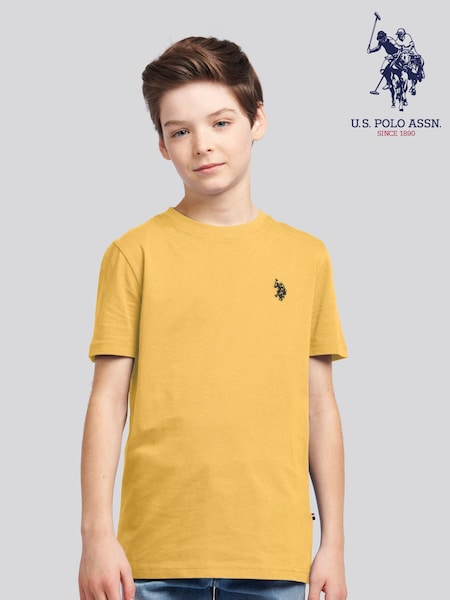 U.S. Polo Assn. Orange Boys Double Horsemen 100% Cotton T-Shirt (N77364) | £20 - £24