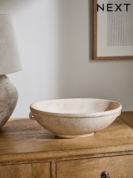 Natural Lydford Stone Effect Ceramic Bowl (N77570) | £24