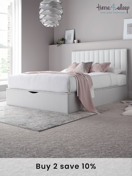 Time 4 Sleep Off White Onelife End Lift Ottoman Storage Bed (N77730) | £600 - £650