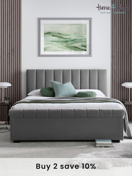Time 4 Sleep Grey Ascot Upholstered Side Lift Ottoman Storage Bed (N77766) | £500 - £580