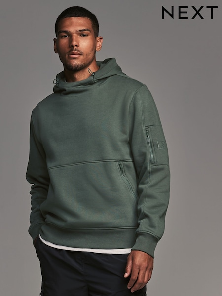 Green Overhead Hoodie Utility (N78188) | £36