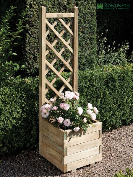 Rowlinson Natural Square Lattice Garden Planter (N78712) | £100