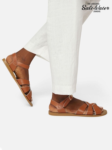 Salt-Water Sandals Brown The Original Flat Strappy Sandals (N78737) | £75