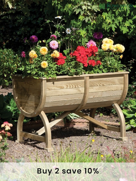 Rowlinson Natural Marberry Barrel Garden Planter (N78842) | £230