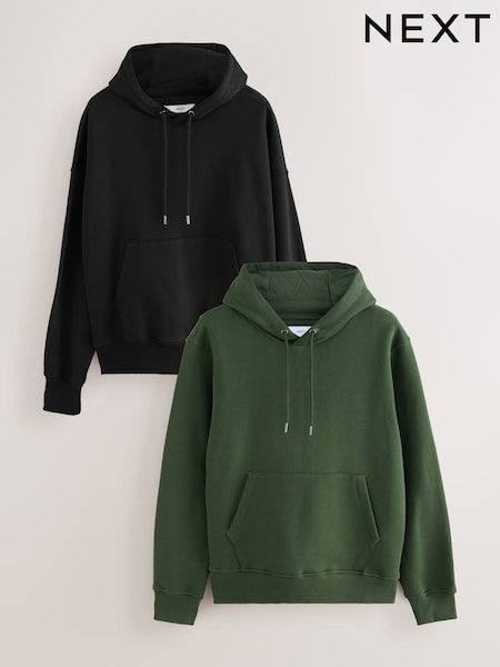 Black/Khaki Hoodies 2 Pack (N78883) | £58