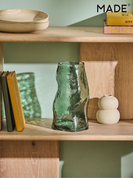 MADE.COM Green Rhea Vase (N79095) | £20