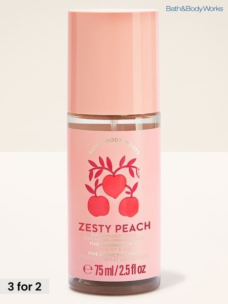Zesty Peach - Bath & Body Works Travel Size Fine Fragrance Mist 75ml