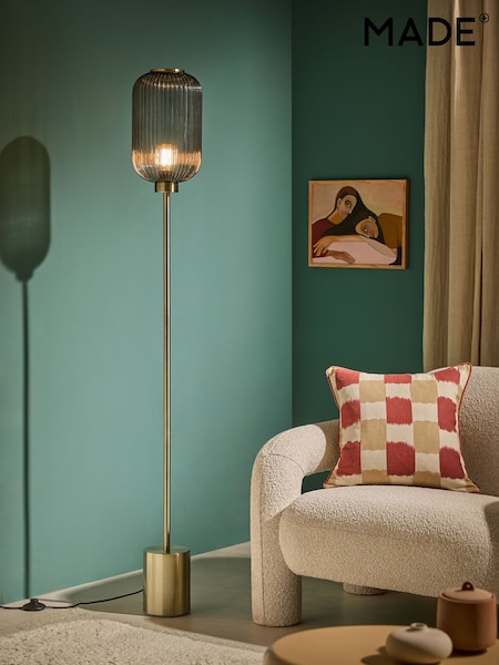 MADE.COM Grey Briz Floor Lamp (N79529) | £179
