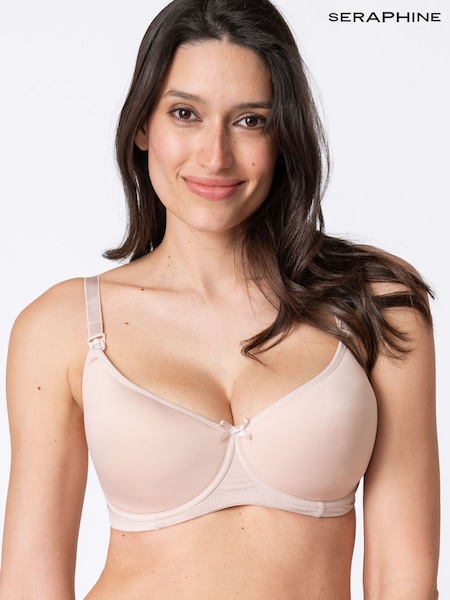 Seraphine Natural T-Shirt Maternity And Nursing Bra Set (N79910) | £29