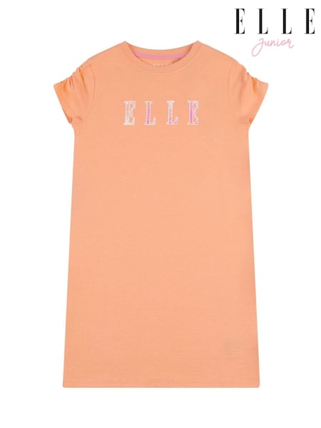 Elle Junior Girls Orange 100% Cotton Jersey Dress (N90164) | £18 - £22