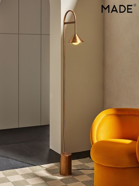 MADE.COM Brass Rhett Floor Arch Lamp (N94745) | £149