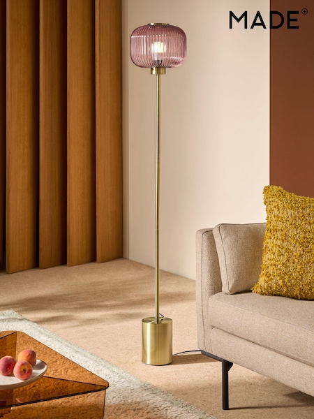 MADE.COM Pink Briz Floor Lamp (N94764) | £179