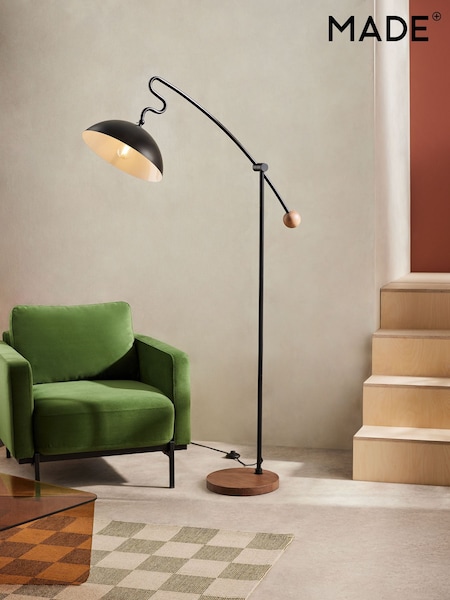 MADE.COM Black Avery Floor Lamp (N94765) | £189