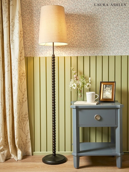 Laura Ashley Black Norbury Floor Lamp (N94805) | £150