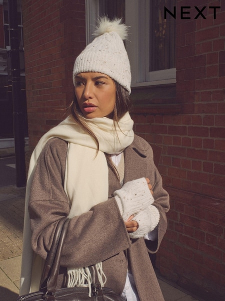 Cream Cable Knit Handwarmer (N94943) | £10