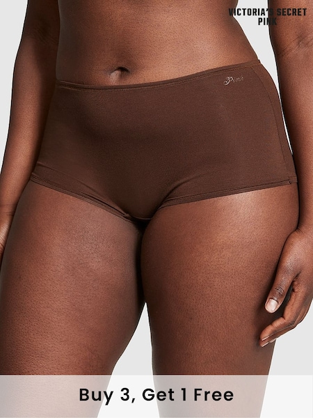 Victoria's Secret PINK Ganache Nude Cotton Boyshort Knickers (N94988) | £9