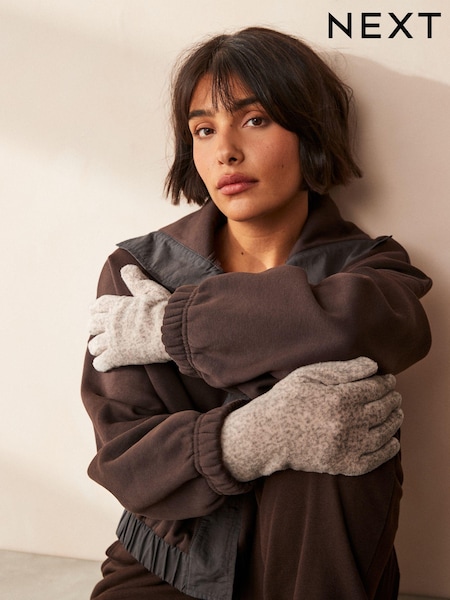 Oatmeal Fleece Gloves (N95291) | £6
