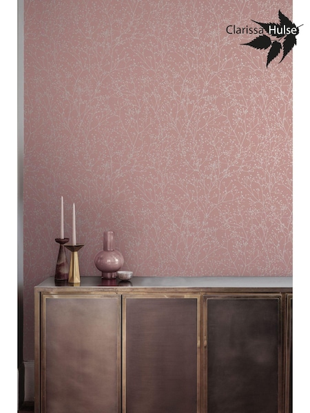 Clarissa Hulse Shell Rose Gold Gypsophila 10M Wallpaper (N95723) | £80