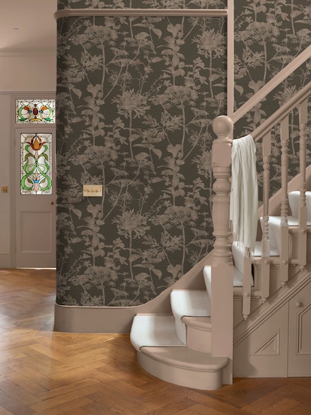 Graham & Brown Chocolate Esther 10M Wallpaper (N95724) | £95
