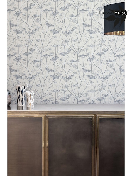 Clarissa Hulse Dover Silver Wild Chervil 10M Wallpaper (N95776) | £80