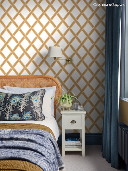 Graham & Brown Yellow Greenskeeper Geo 10M Wallpaper (N95804) | £85