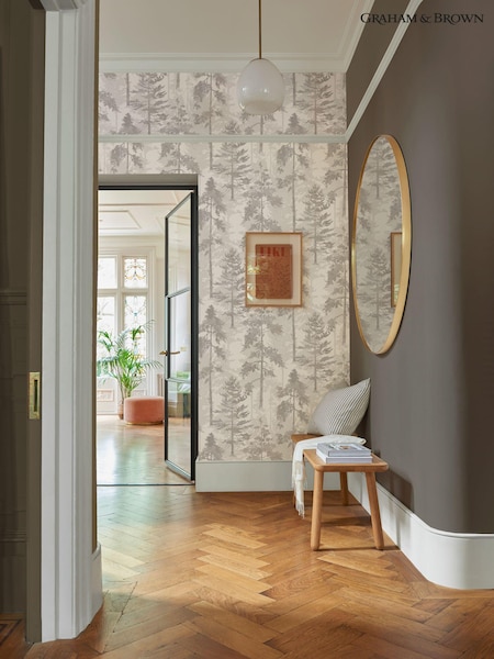 Graham & Brown Stone Norse Forrest 10M Wallpaper (N95836) | £95