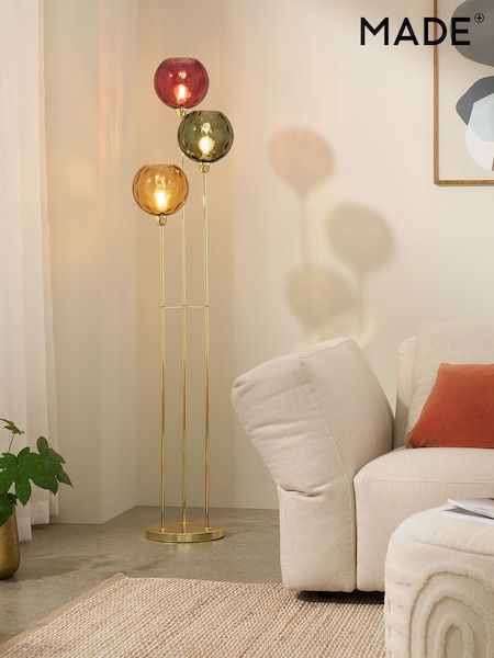 MADE.COM Green/Red Ilaria Floor Lamp (N95998) | £249