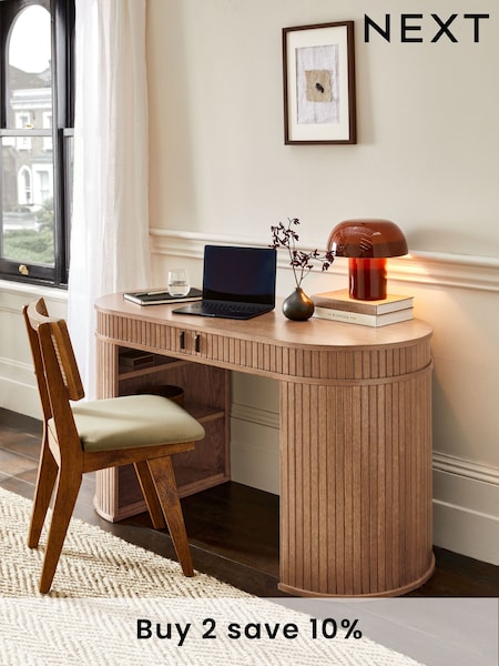 Dark Natural Conway Desk (N96099) | £775