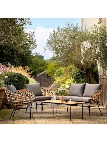 Gallery Home Grey Calvert Garden Lounge Set (N96608) | £810