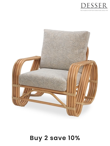 Desser Artisan Grey Brown Pretzel Conservatory Chair (N96953) | £475