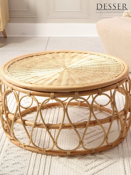 Desser Natural Beijing Wicker Rattan Coffee Table (N96954) | £225