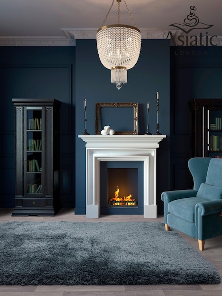 Asiatic Rugs Airforce Blue Plush Rug (N97078) | £199 - £1,209