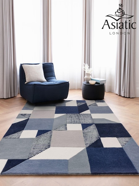 Asiatic Rugs Blue Matrix Memphis Rug (N97115) | £299 - £889