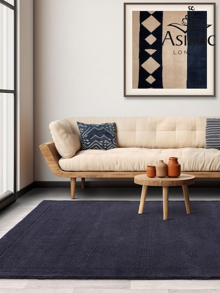 Asiatic Rugs Navy York Rug (N97118) | £69 - £549