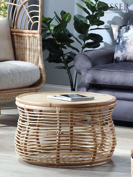 Desser Natural Royal Wicker Rattan Coffee Table (N97142) | £270