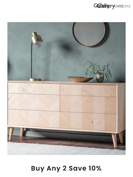 Gallery Home Oak Milano 6 Drawer Chest (N97772) | £1,103