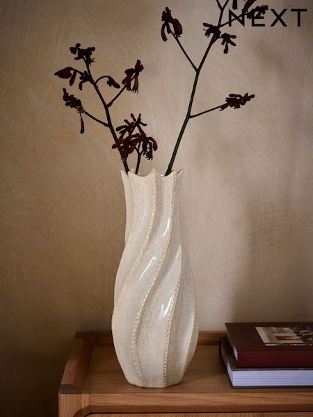 Natural Organic Reactive Glaze Vase (N97833) | £46