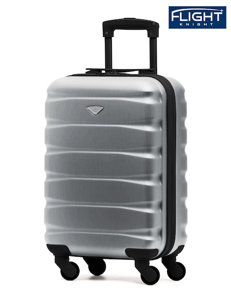 Flight Knight Easyjet Size Silver Hard Shell ABS Cabin Carry On Case Luggage (N97840) | £50