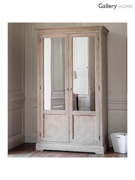 Gallery Home Natural Wood Mustique Double Wardrobe (N97843) | £2,086