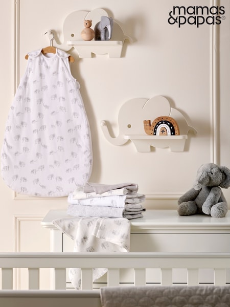 Mamas & Papas Grey 2.5 Tog Elephant Sleepbag 06 Months (N98161) | £25
