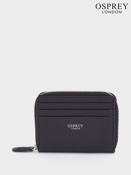 OSPREY LONDON Small The Lyra Leather RFID Zip  Purse (N98792) | £49