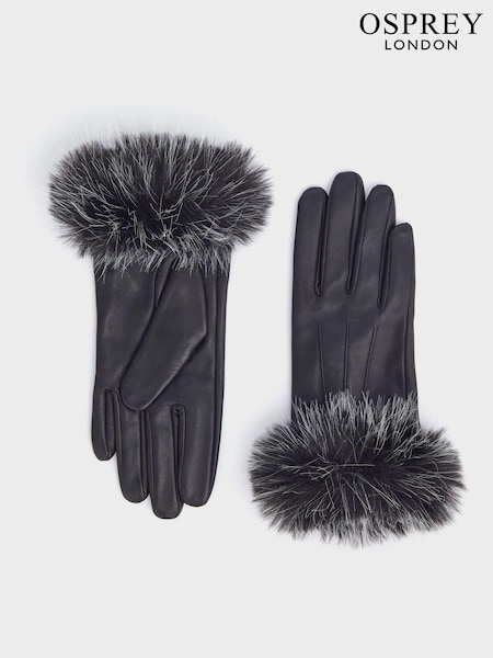Osprey London The Penny Winter Leather Gloves (N98806) | £49