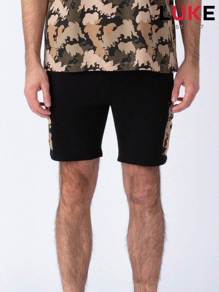 Luke 1977 Active Black Shorts (N98936) | £32