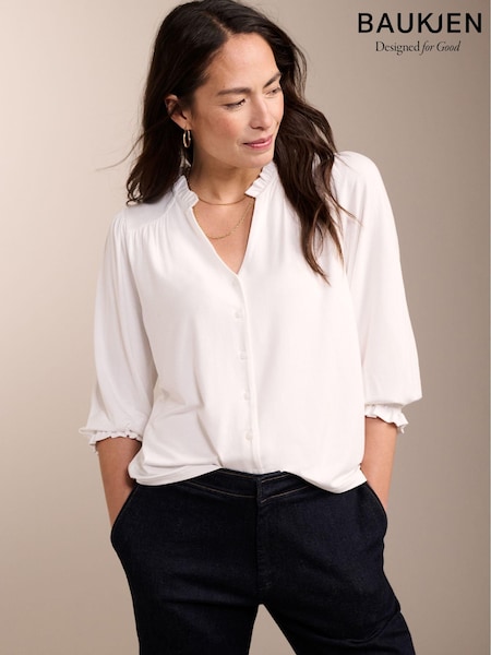 Baukjen Annie White Blouse (N98993) | £95