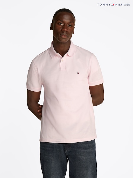 Tommy Hilfiger Light Pink 1985 Regular Fit Stretch Polo Shirt (N99259) | £75