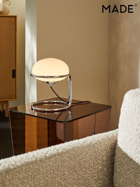 MADE.COM Chrome Piper Table Lamp (N99386) | £59