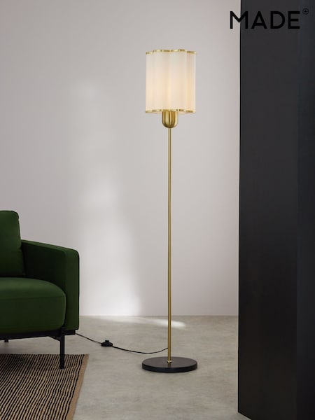 MADE.COM Brass Stella Floor Lamp (N99422) | £169