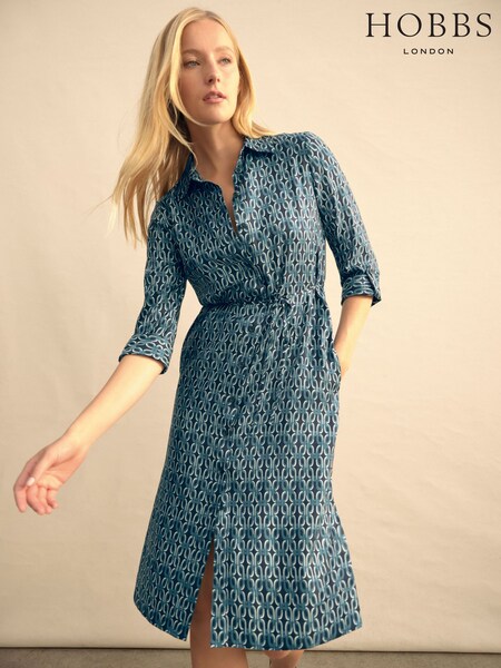 Hobbs Blue Cali Dress (N99708) | £139