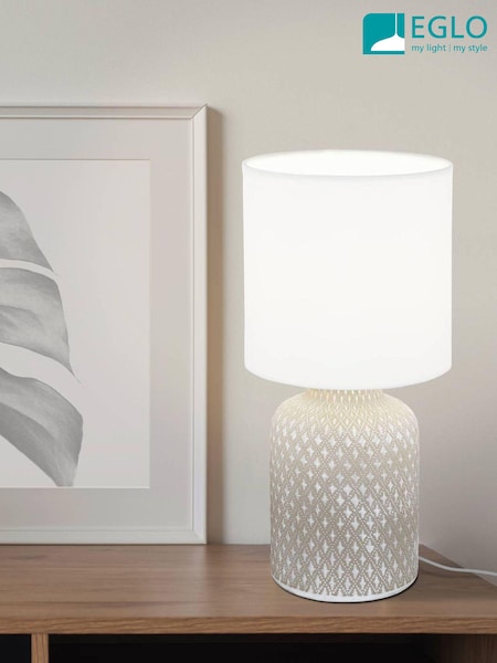 Eglo Grey/White Bellariva Table Lamp (NJ3734) | £25